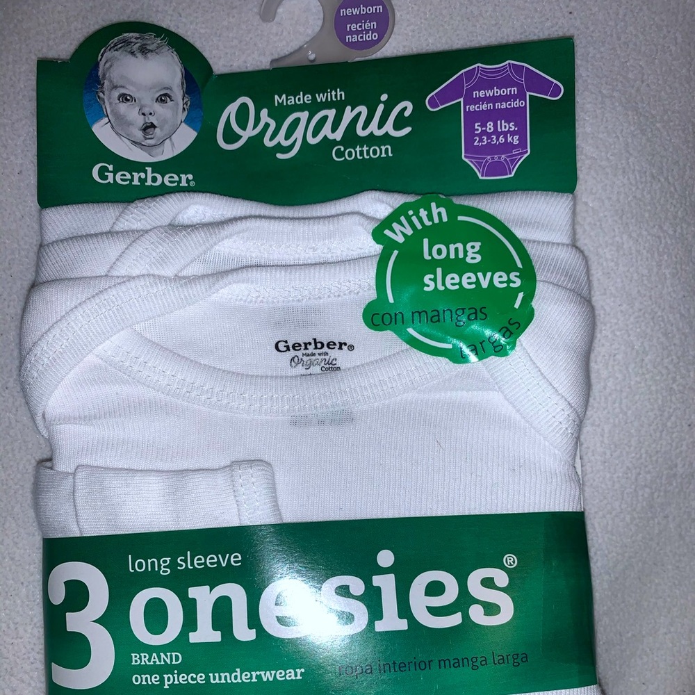 NB 3 Long Sleeve Bodysuits